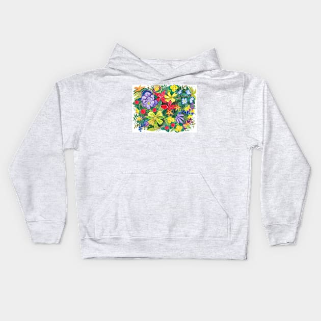 Rainbow Patch Kids Hoodie by jerrykirk